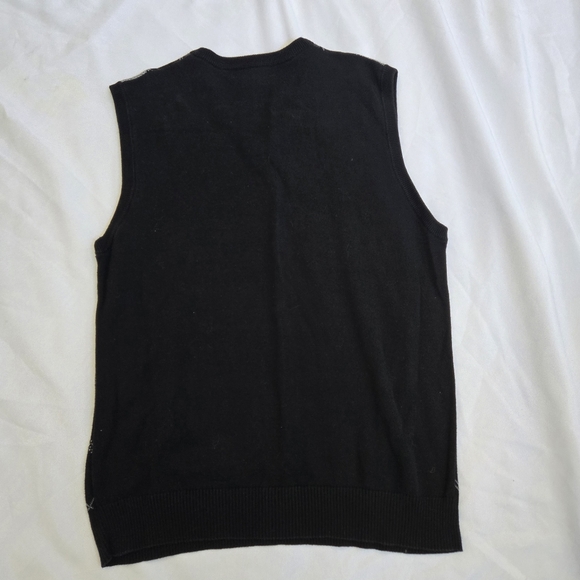 Method Tight Knit V-Neck Sweater Vest Diamond Design Men’s Size Large Preppy - Picture 6 of 8